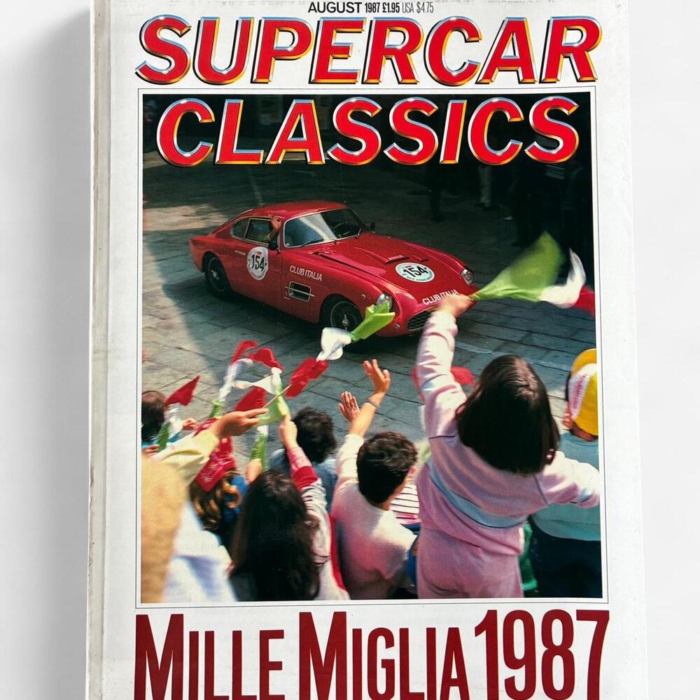 Supercar classics magazine 1987 farrari mille Migia itaian cars
